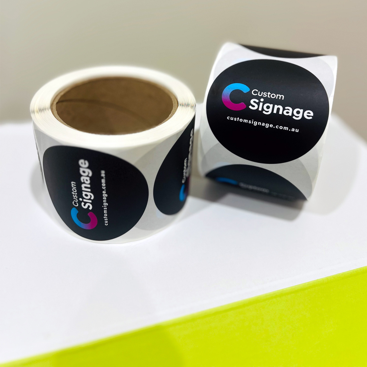 Custom printed sticker rolls for Sydney businesses