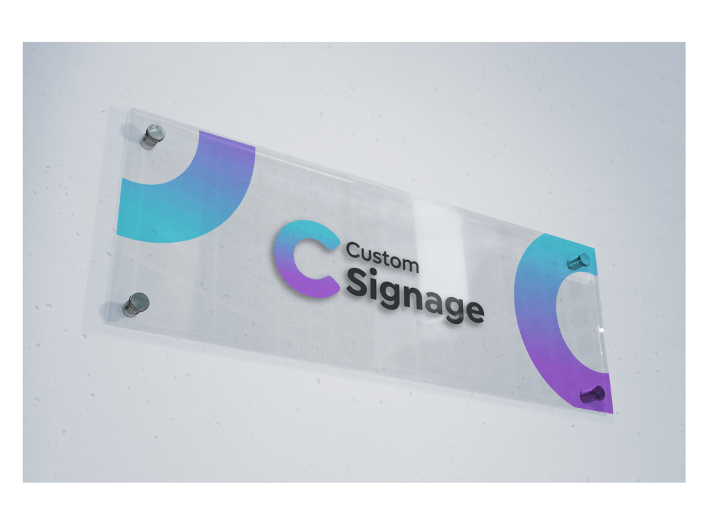 custom made acrylic plaque signs