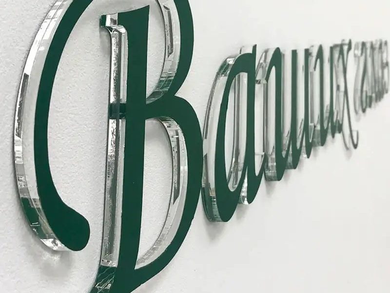 Acrylic office signs for corporate reception areas Sydney