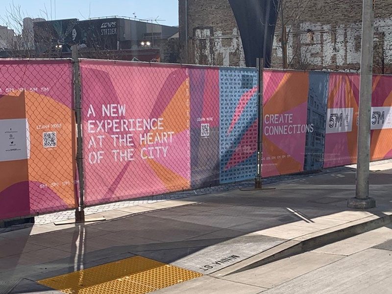 Construction fence banner and site signage Sydney