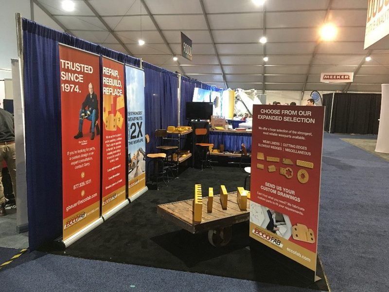 Trade show pull-up banner stands and exhibition displays custom signage
